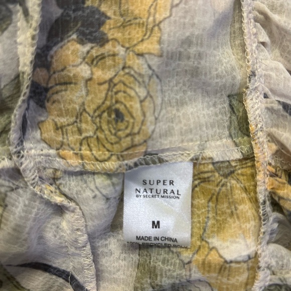 Secret Mission Super Natural Celia Open Back Maxi Dress, size medium. - Picture 8 of 8